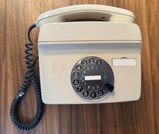 Wandtelefon mit Wählscheibe FeWAp 791 - 1 mit Wandhalterung Nostalgie Vintage