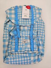 Herschel Rcksack Little America Mid-Volume Gingham Alaskan Blue Rubbe 17 L