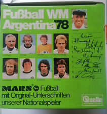 Autogrammball DFB-Kader WM 1978 Argentinien