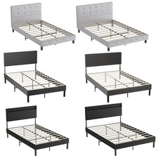 Bettgestell Doppelbett Lattenrost stabil Schlafzimmer Jugendbett Metallbett