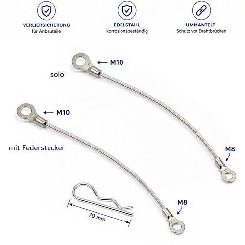 Halteseil edelstahl mit - halteseil,