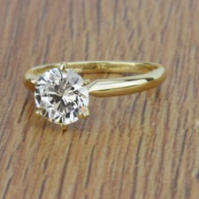 2 Kt Rund Solitär Diamant