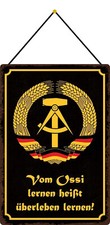 Blechschild 20x30 Vom Ossi