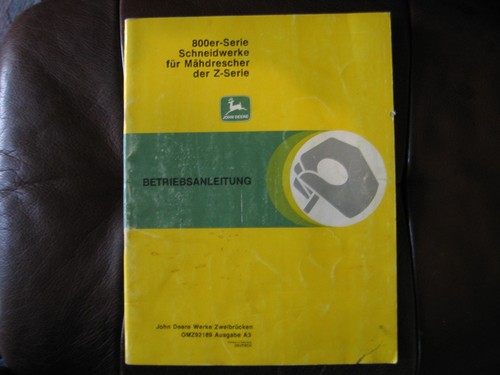 Betriebsanleitung john deere - betriebsanleitung,