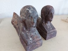 alte Feuerböcke Kamin aus Frankreich Shabby Landhaus Gusseisen Alterspatina