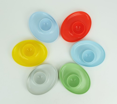 Bunte eierbecher aus den - bunte,