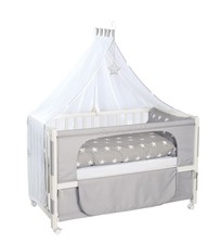 Roba Room Beistellbett Little Stars grau - Zustand gut