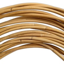 Korbrohr - Halbglanz Rohr, Rattan ungeschält, Ø 6-8mm, Verkaufseinheit 10 Meter