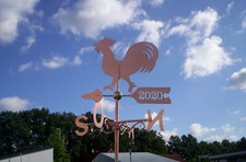 Kupfer, Wetterhahn, Wetterfahne, mit Windrose, Wetterfahnen Knirsch, Geschenk