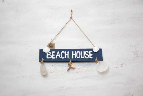 Türschild schild beach house - schild,