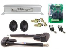 12V Torantrieb Bausatz für 2-Flügel Tor, automatische Steuerung 2-Kanal