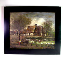 impression. pastoses Ölgemälde - BAUERNKATE - Worpswede - signiert