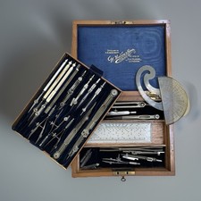 Antiker W.WATSON & Sons ltd. | ZIRKELKASTEN | REISSZEUG | ENGLAND 1890er |⚫️INFO