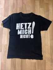 Damen T-shirt Kurzarm Schwarz,Schriftzug:Hetz Mich Nicht, Sascha Grammel,Größe S
