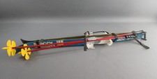 ABC Kinder-Ski mit Stöcken DDR Vintage Mid Century stacci GERMINA Retro ALT