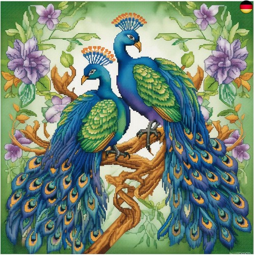 Cukol pfau kreuzstich - kreuzstich, set