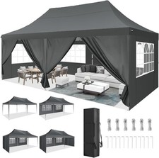 Pavillon Faltpavillon 3x6M Wasserdicht Sonnenschutz Gartenpavillon Partyzelt
