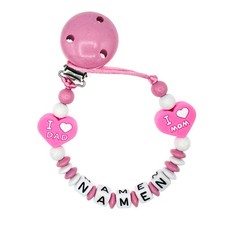 Schnullerkette mit Wunschnamen