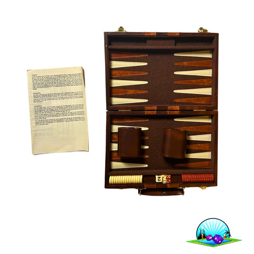 Backgammon koffer braun - koffer,