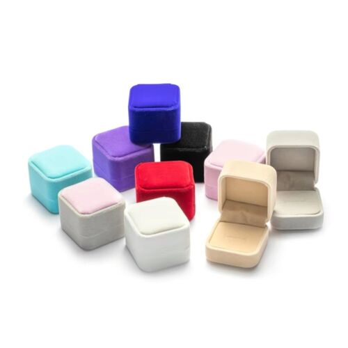 Samt ring box - ring, schmucketui