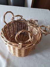 Vintage - Blumenampel aus Rattankorb