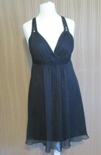 23/11 LIPSY Damen Kleid Gr. 38 schwarz Trägerkleid Pailletten ärmellos FESTLICH