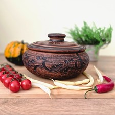 Einzigartiger ton kochtopf bio - ton,