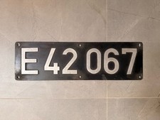 Original DR Lokschild E 42 067