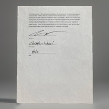 Michael Jackson - The Life Of An Icon - Rare Signed Contract - Chris Wansel 