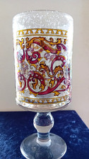 Schwerer Glas Pokal / Vase -