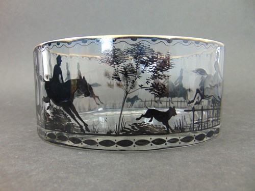 Handbemalte schwarzlot glas - handbemalte,