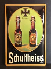 Schultheiss Blechschild, 3-D