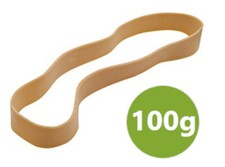 Gummibänder Gummiringe Gummi Ringe Gummiband natur 100g im Karton Größenauswahl 