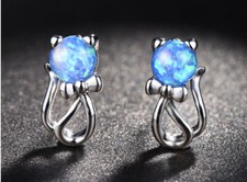 E08 Ohrstecker Ohrringe Katze