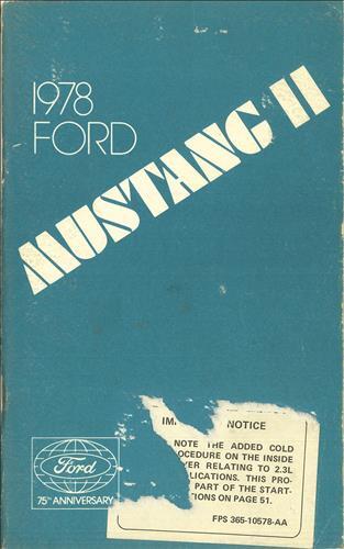 1978 ford mustang - ford, ii