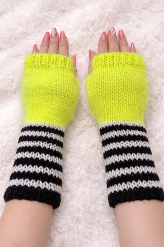 Handmade fingerlose handschuhe - fingerlose,