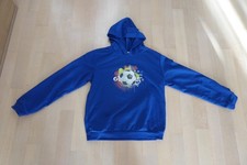 1 Kinder Langarm Kapuzen Shirt - Gr.  150 - mit Fußball Motiv