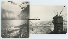 2x REPRO Foto U-Boot U-377 mit