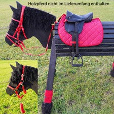 L-Sport Sattel Trensenzaum, Halfter und Bandagen für Holzpferd