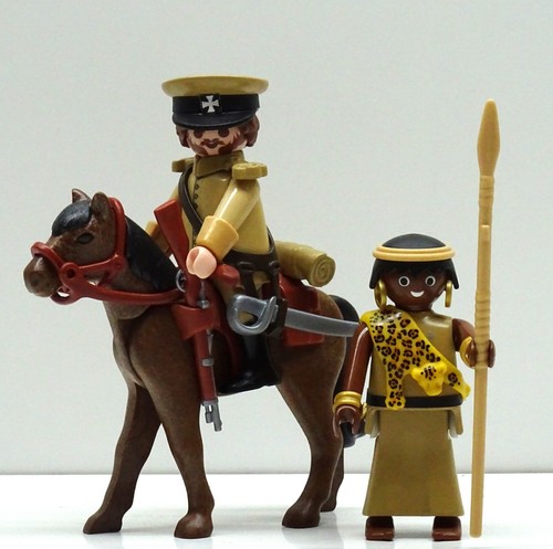 Kolonial offizier soldat beige - offizier,