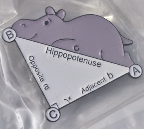 Pin hippopotenuse hippo - pin,