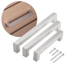 Möbelgriffe ECHT EDELSTAHL 15 x 15 mm Griffe Relinggriff Küchengriffe GRIFF NEU