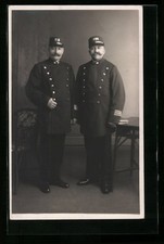 Foto-AK Eisenbahner in Uniform 
