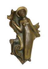 Prof. Akkermann Bronzefigur, Krefeld, Heilige Barbara in den Flammen - 23056 –