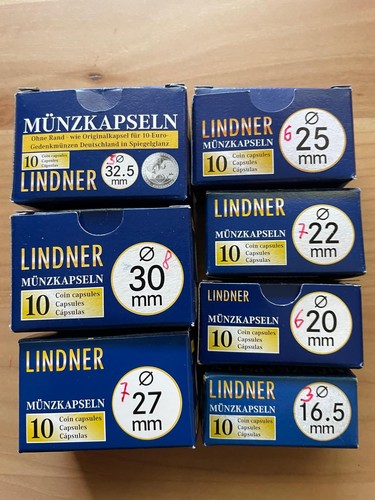 Lindner münzkapseln konvolut - lindner,