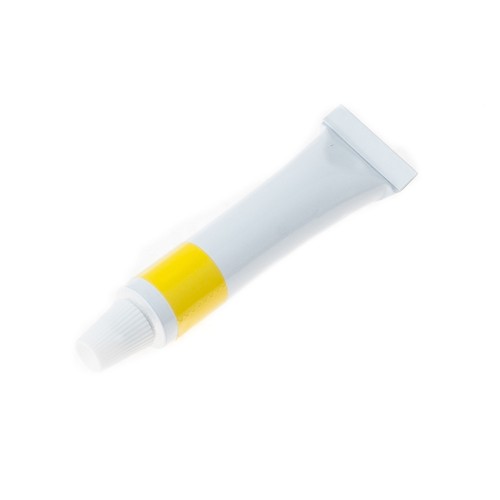 Gelbe tubenpaste zur pflege - tubenpaste,