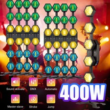 8x 400W RGB COB LED Par Strahler DMX Disco Lichteffekte Retro Party Scheinwerfer