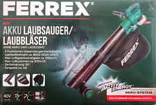 FERREX Akku Laubsauger Laubbläser Häcksler Schredder Fangsack 45 L