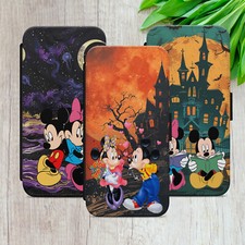 MICKEY MINNIE MOUSE FLIP CASE FÜR IPHONE SAMSUNG HUAWEI GESCHENK WALLET HANDYHÜLLE