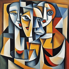 Wandbild Cubismus Pablo